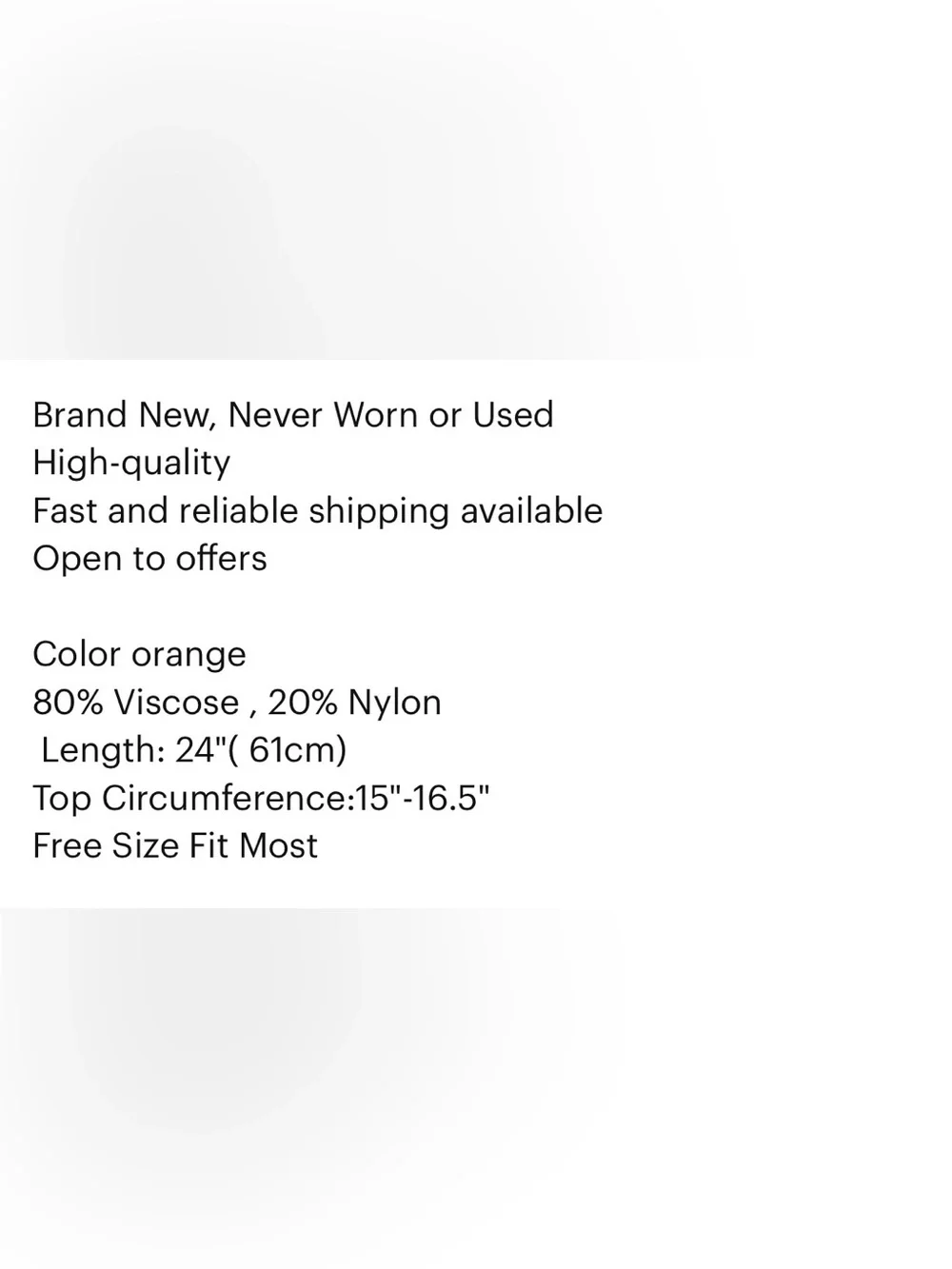 Orange Leg Warmers Toeless Yoga Dance Socks